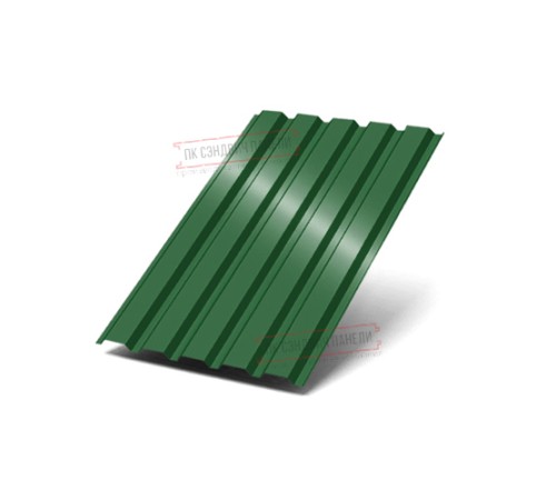 Профилированный лист МП35-1035 Полиэстер RAL-6002-0.5