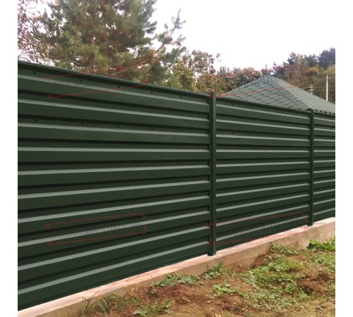 Профилированный лист МП35-1035 Viking E RAL-6007-0.5