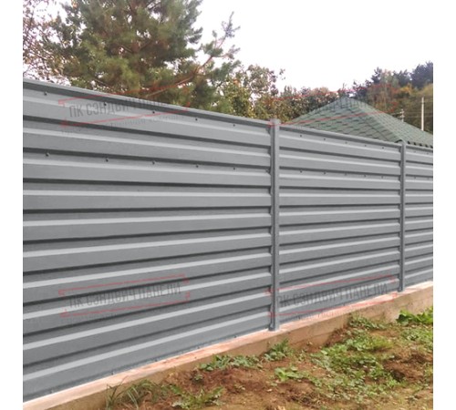 Профилированный лист МП35-1035 Полиэстер RAL-7004-0.45