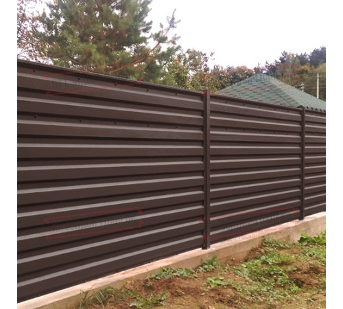 Профилированный лист МП35-1035 Пуретан-8017-0.5