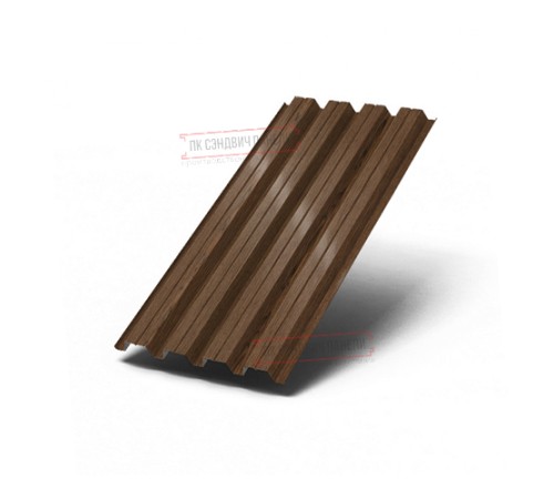 Профилированный лист Н60-845, ECOSTEEL_MA-МореныйДуб-0.5