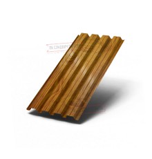 Профилированный лист Н60-845, ECOSTEEL_T-ЗолотойДуб-0.5