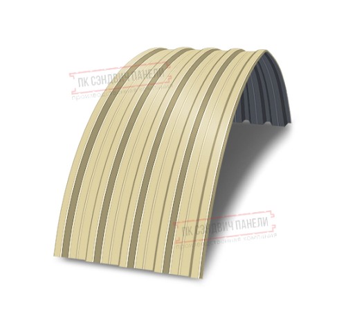 Арочный профнастил самонесущий окрашенный Н60-0.5 цена за м2.