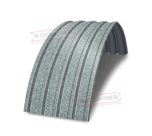 Арочный профнастил самонесущий оцинкованный Н60-0.9 цена за м2.