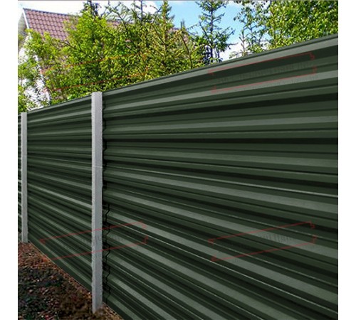 Профилированный лист НС35-1000 Викинг RAL6007-0.45