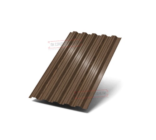 Профнастил НС35-1000 ECOSTEEL-МореныйДуб-0.5