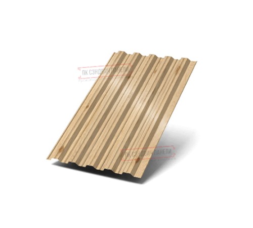 Профнастил НС35-1000 ECOSTEEL_MA-Сосна-0.5
