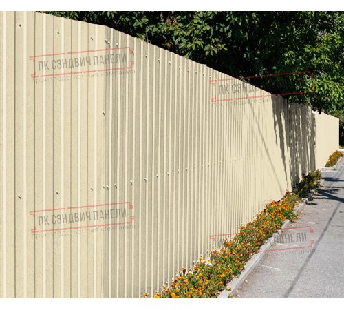 Профилированный лист С8х1150 Пластизол RAL1015-0.5