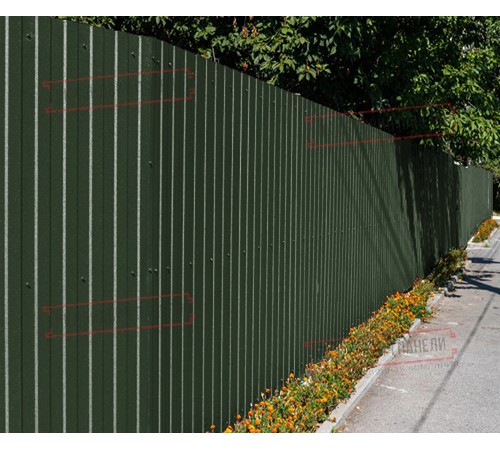 Профилированный лист С8х1150 Викинг RAL6007-0.45.