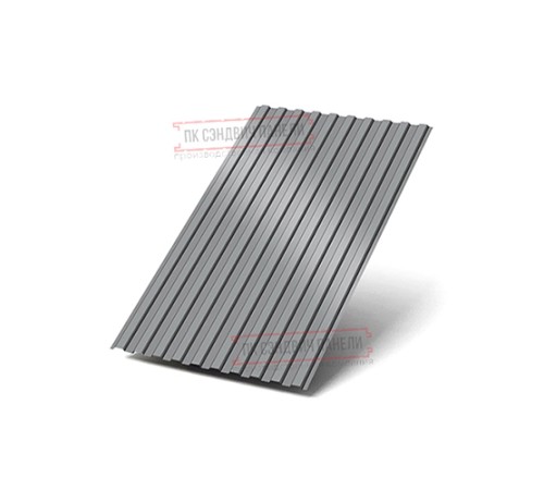 Профилированный лист С8х1150 Полиэстер RAL7004-0.4