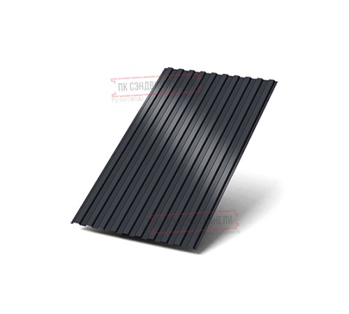 Профилированный лист С8х1150 Полиэстер RAL7024-0.45