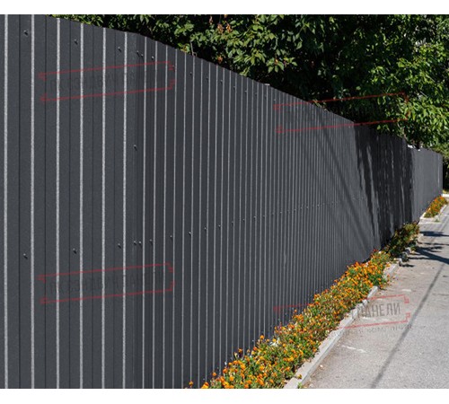 Профилированный лист С8х1150 Полиэстер RAL7024-0.45