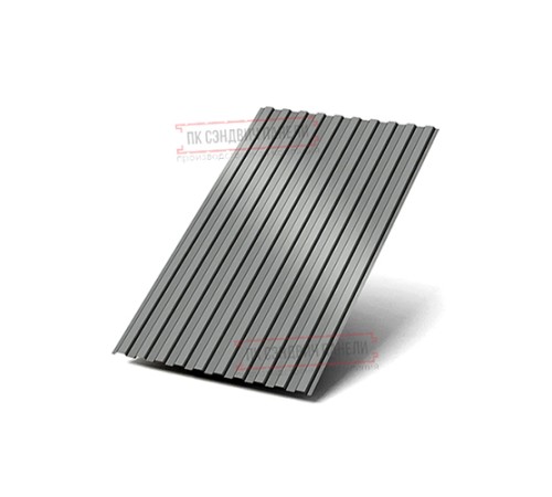 Профилированный лист С8х1150 Полиэстер RAL9006-0.45