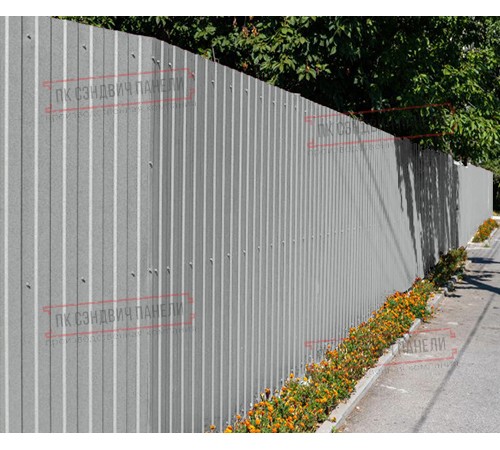 Профилированный лист С8х1150 Полиэстер RAL9006-0.45