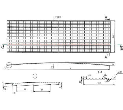 Профнастил окрашенный С18ПГ-1000-0.8 цена за пог.м.