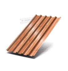 Профилированный лист С44-1000 ECOSTEEL_T-Кедр-0.5