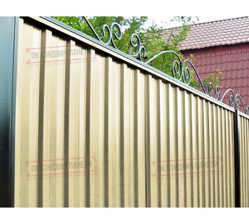 Профилированный лист С-15-1190-0.65 (с гранью) Полиэстер RAL 1014