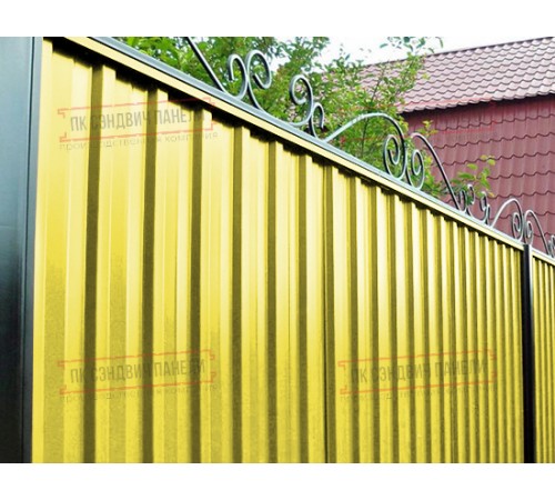 Профилированный лист С-15-1190-0.5 (с гранью) Полиэстер RAL 1018