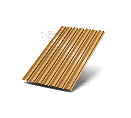 Профилированный лист С-15-1190-0.45 (с гранью) Двухсторонний (Printech) RAL 1034