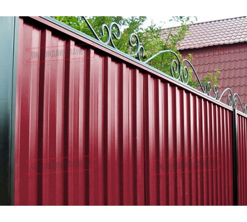 Профилированный лист С-15-1190-0.45 (с гранью) Двухсторонний (Printech) RAL 3003