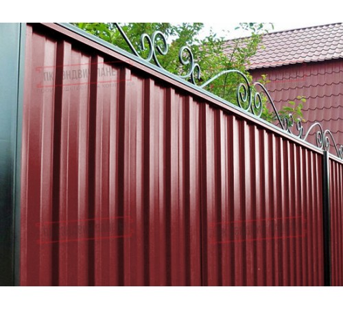 Профилированный лист С-15-1190-0.45 (с гранью) Двухсторонний (Printech) RAL 3011