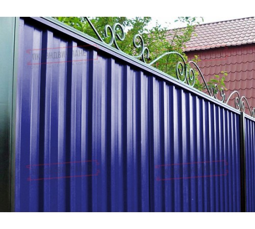 Профилированный лист С-15-1190-0.5 (с гранью) Полиэстер RAL 5002