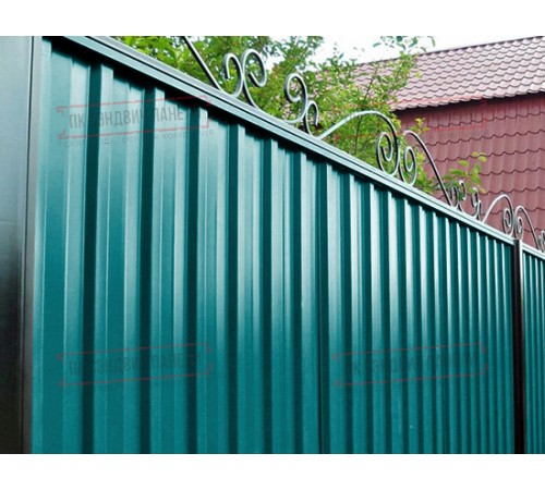 Профилированный лист С-15-1190-0.45 (с гранью) Двухсторонний (Printech) RAL 5021