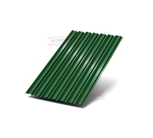 Профилированный лист С-15-1190-0.5 (с гранью) Полиэстер RAL 6002