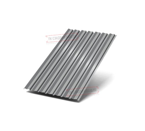 Профилированный лист С-15-1190-0.65 (с гранью) Полиэстер RAL 7004