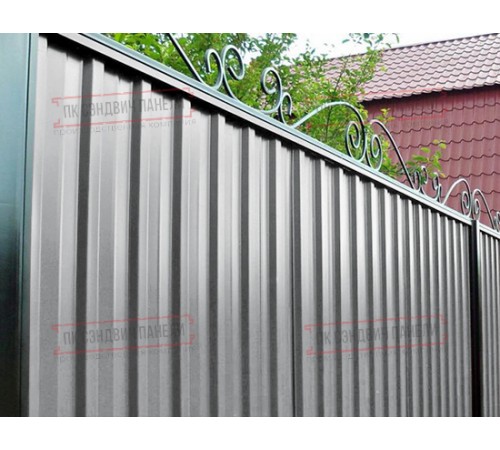 Профилированный лист С-15-1190-0.65 (с гранью) Полиэстер RAL 7004