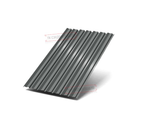 Профилированный лист С-15-1190-0.5 (с гранью) Полиэстер RAL 7005