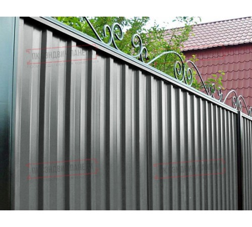 Профилированный лист С-15-1190-0.5 (с гранью) Полиэстер RAL 7005