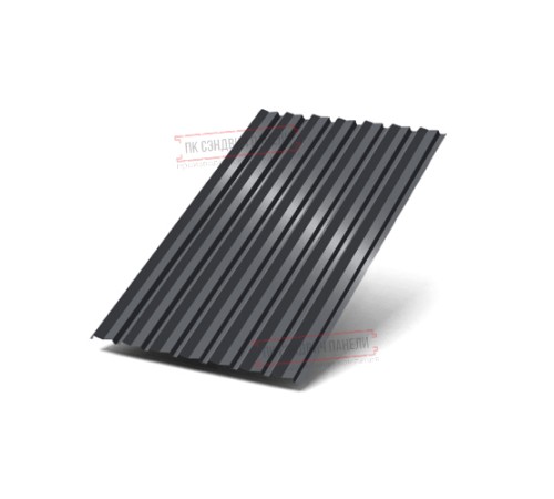 Профилированный лист С-15-1190-0.45 (с гранью) Двухсторонний (Printech) RAL 7024