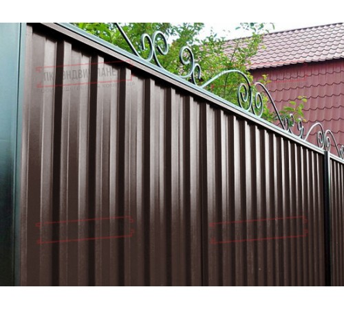 Профилированный лист С-15-1190-0.45 (с гранью) Двухсторонний (Printech) RAL 8017