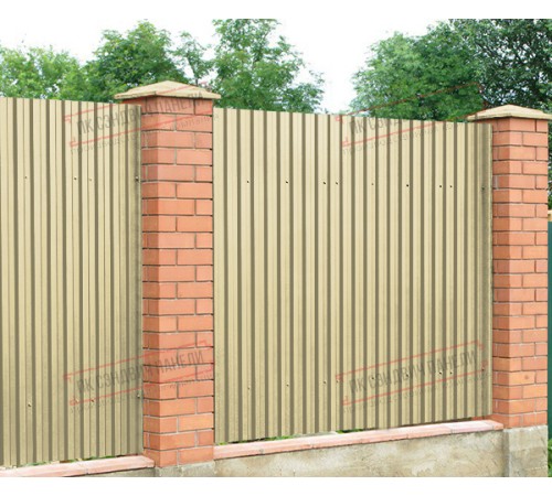 Профилированный лист C21х1000 Norman RAL1014-0.5