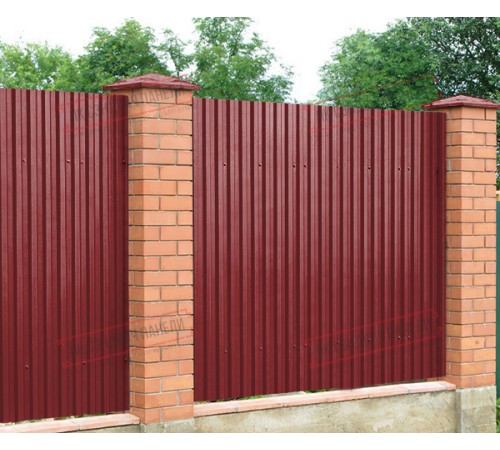 Профилированный лист C21х1000 Викинг RAL3011-0.45