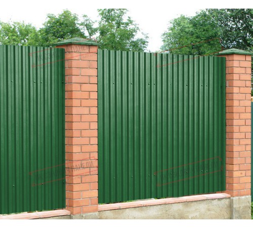 Профилированный лист C21х1000 Полиэстер RAL6002-0.45