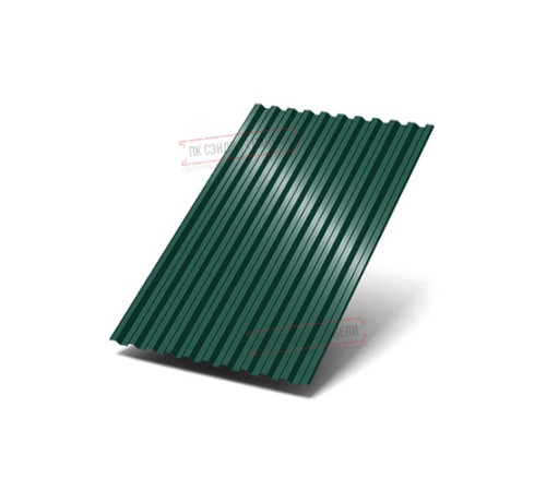 Профилированный лист C21х1000 Norman RAL6005-0.5