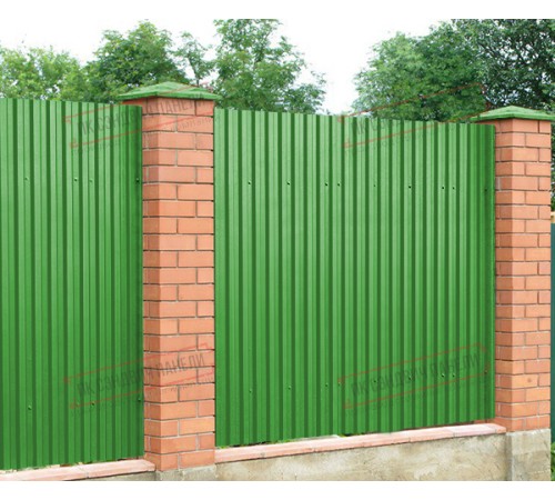 Профилированный лист C21х1000 Norman RAL6018-0.5