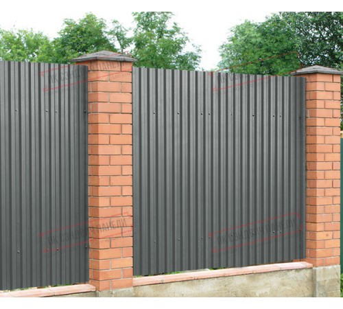 Профилированный лист C21х1000 Полиэстер RAL7005-0.45