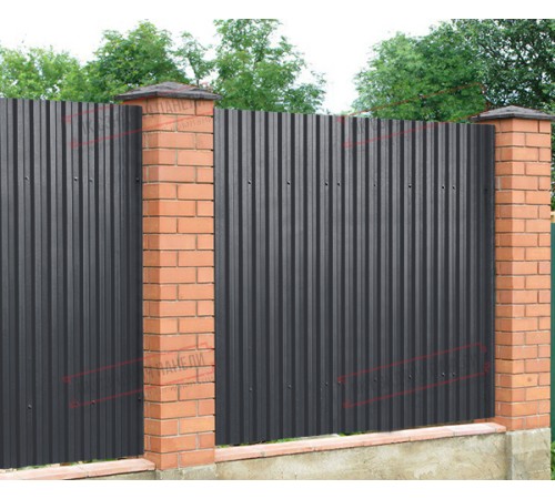 Профилированный лист C21х1000 Norman RAL7024-0.5