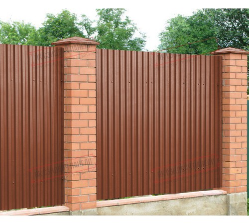 Профилированный лист C21х1000 Norman RAL8004-0.5