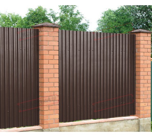 Профилированный лист C21х1000 Norman RAL8017-0.5