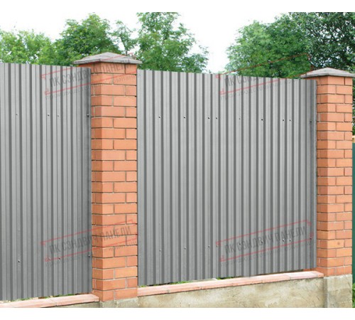 Профилированный лист C21х1000 Norman RAL9006-0.5