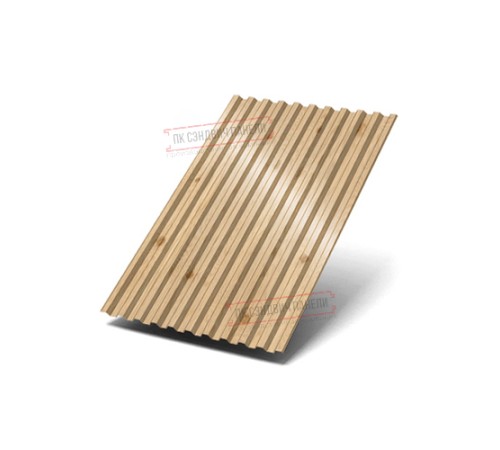 Профилированный лист C21х1000 ECOSTEEL_T-Сосна-0.5