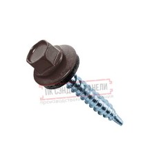 Саморезы 5,5х19 RAL 8017