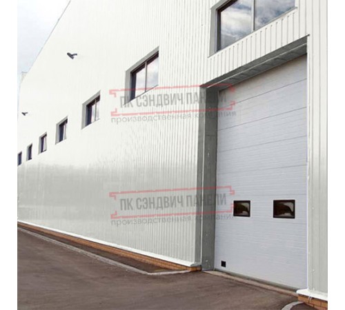 Сэндвич панели акустические стеновые с минеральной ватой, ширина 1000 мм, толщина 60 мм, 0.5/0.5, RAL9003