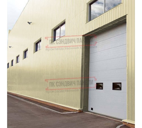 Сэндвич панели акустические стеновые с минеральной ватой, ширина 1000 мм, толщина 150 мм, 0.5/0.5, RAL1014