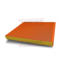 Сэндвич панели акустические стеновые с минеральной ватой, ширина 1000 мм, толщина 120 мм, 0.5/0.5, RAL2004