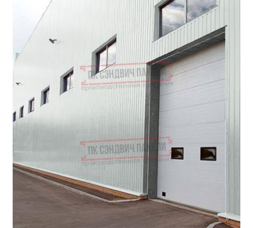 Сэндвич панели акустические стеновые с минеральной ватой, ширина 1200 мм, толщина 60 мм, 0.5/0.5, RAL7035